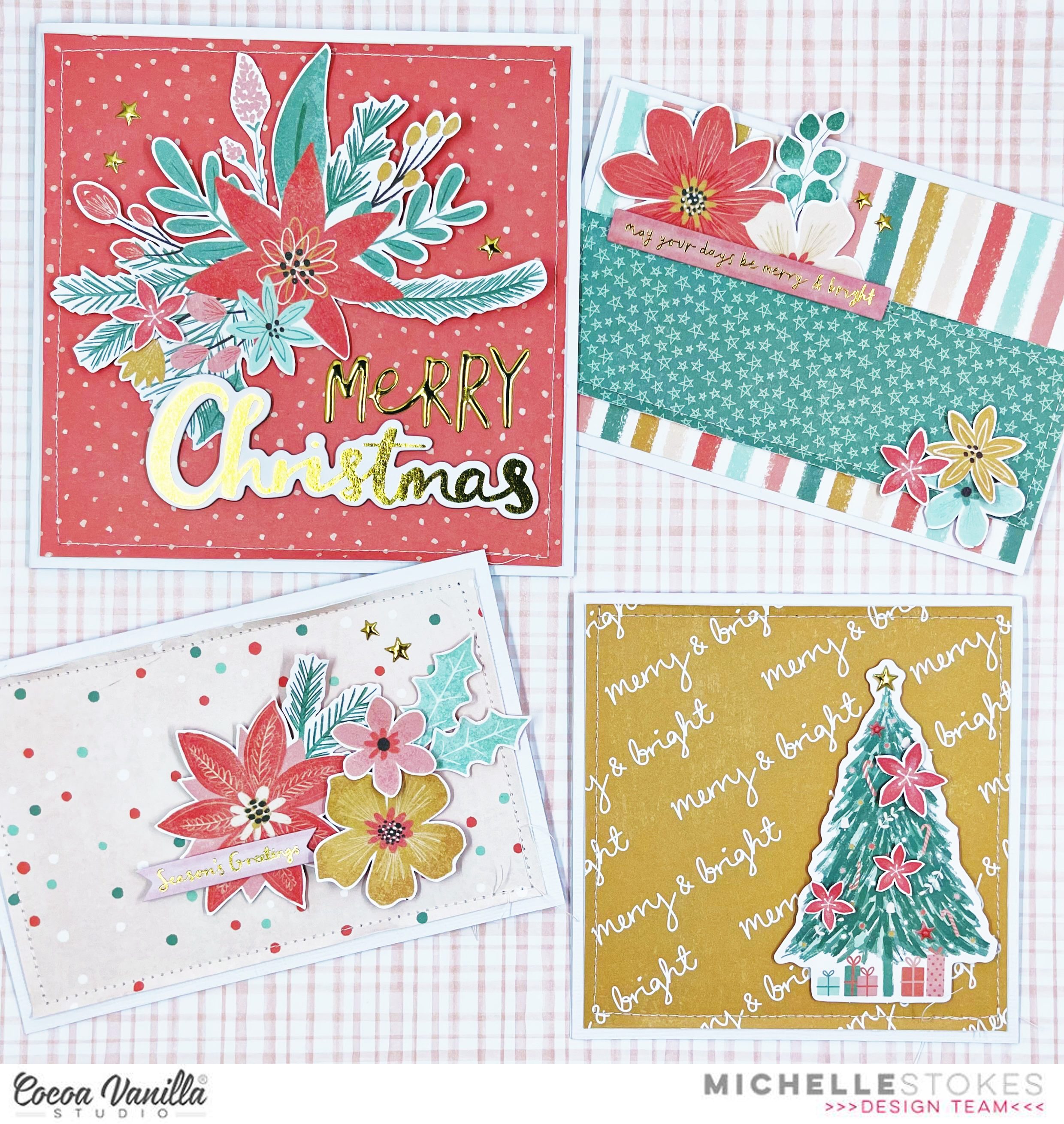 Cards for Christmas | Joyful collection | Michelle Stokes